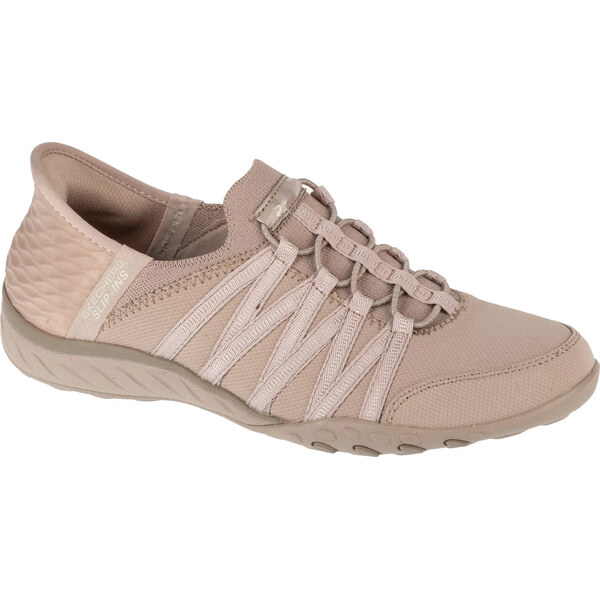 Béžová taupe dámske tenisky Skechers Slip-ins: Breathe Easy - Roll 61830825