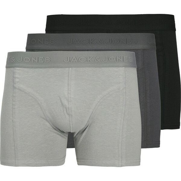 JACK & JONES Boxerky JACOrdinary svetlosivá / tmavosivá / čierna 61833988