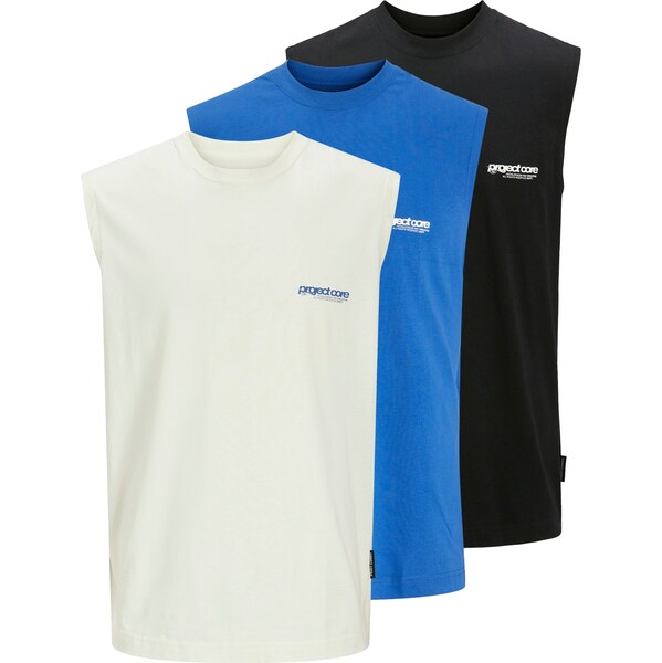 JACK & JONES Tričko JCOUNION kráľovská modrá / čierna 61945942