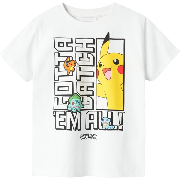 NAME IT Tričko NKMFlame Pokemon tyrkysová / žltá / čierna / biela 61948185