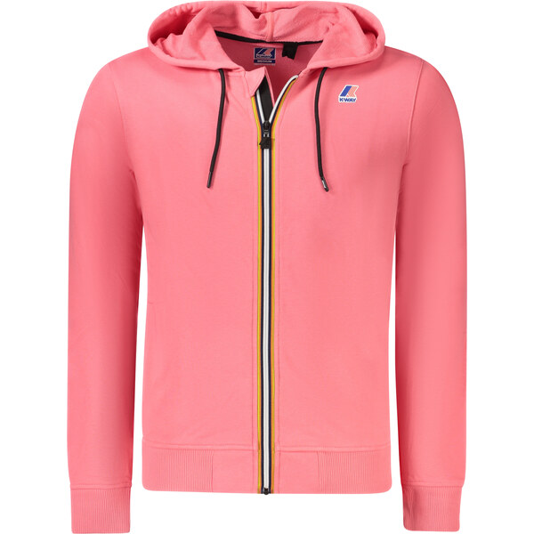 Pánska mikina K-WAY na zips ružová 64706578