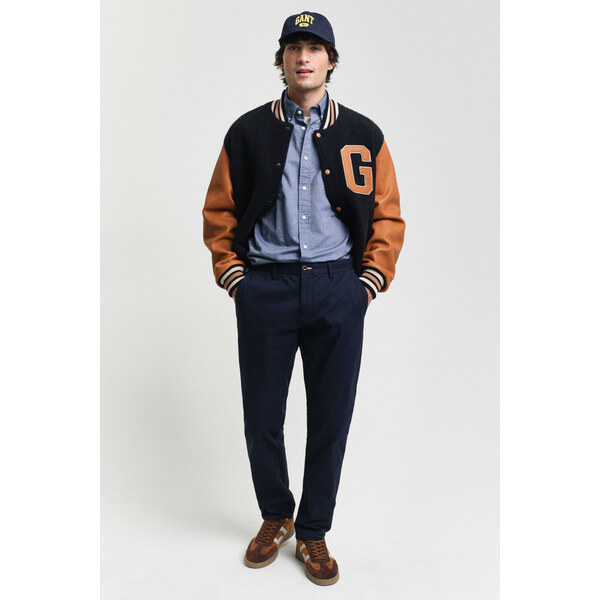 NOHAVICE GANT SLIM CHINOS MARINE 61838191