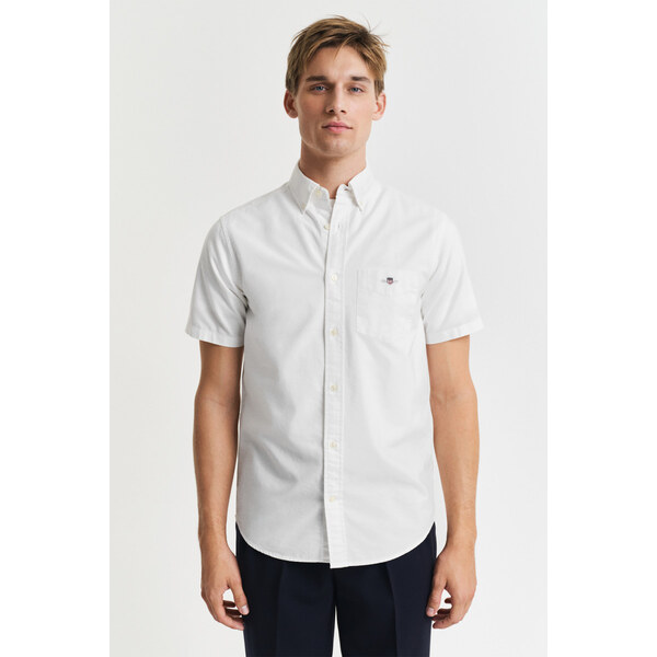 KOŠEĽA GANT REG CLASSIC OXFORD SS SHIRT WHITE 61838207
