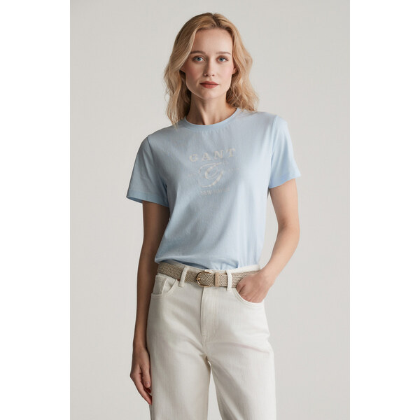 TRIČKO GANT REG GRAPHIC SS T-SHIRT FRESH BLUE 61838263