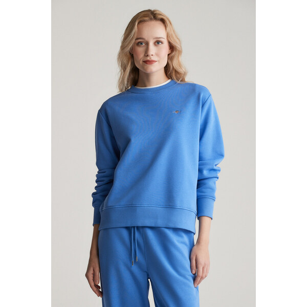 MIKINA GANT SHIELD C-NECK SWEAT PERFECT BLUE 61838313