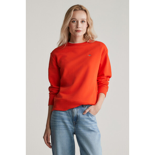MIKINA GANT SHIELD C-NECK SWEAT ORANGE RED 61838312