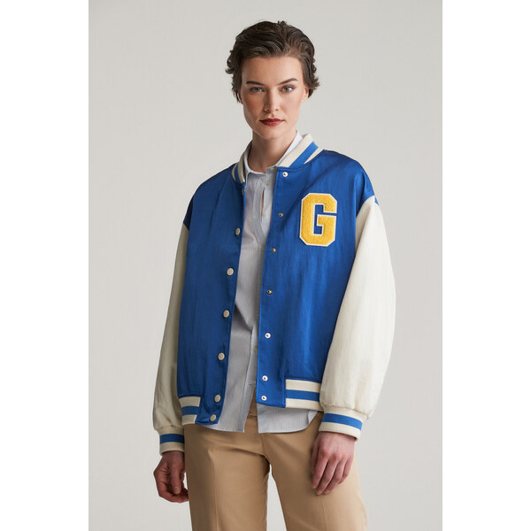 BUNDA GANT G BADGE VARSITY JACKET RICH BLUE 61838345