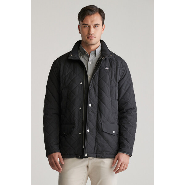 BUNDA GANT QUILTED WINDCHEATER MID JACKET BLACK 61838389