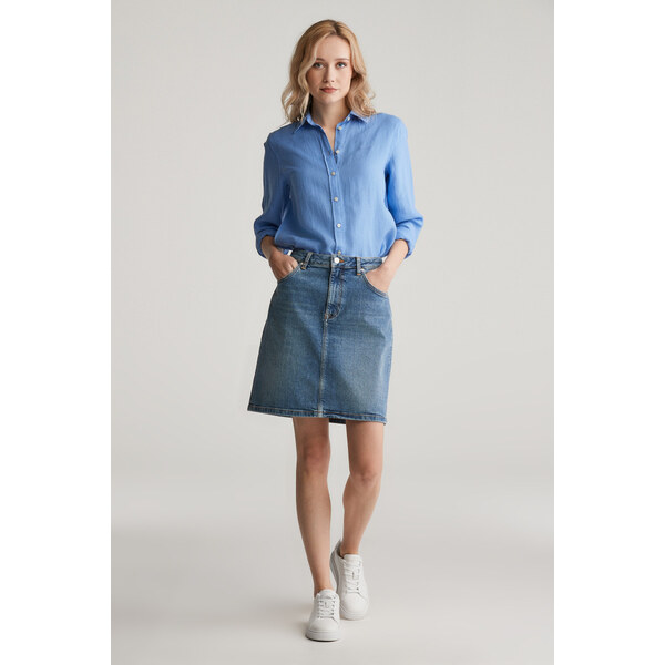 SUKŇA GANT DENIM SKIRT MID BLUE BROKEN IN 61838334