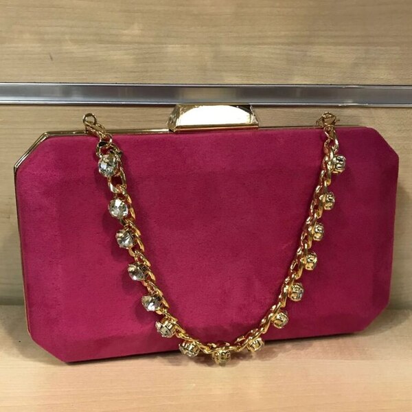 JOHN-C Fuchsia luxusná spoločenská kabelka SILVIE 61838607