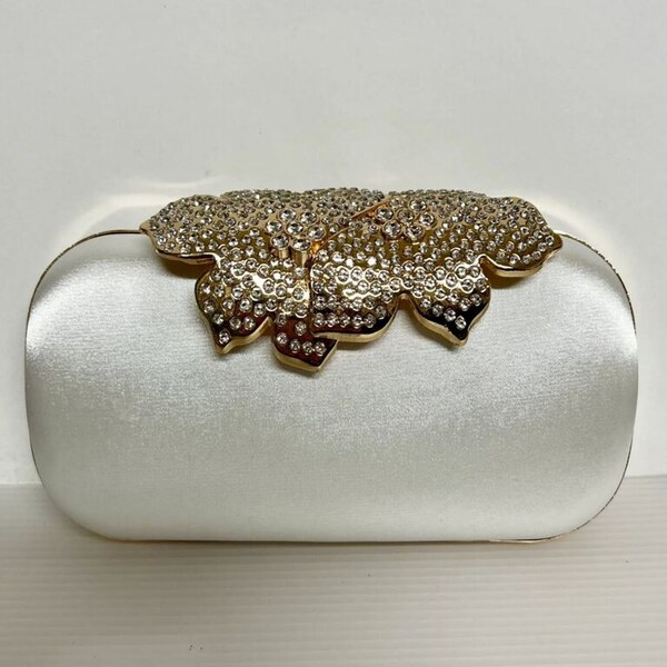 JOHN-C Biela luxusná spoločenská kabelka ZOE 61838615