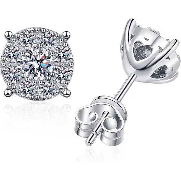 Olivie Stříbrné náušnice MOISSANITE 9369 64818297