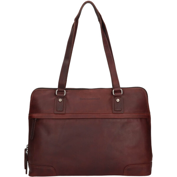 Dámska kožená kabelka na notebook The Chesterfield Brand Alice - hnedá 61852560