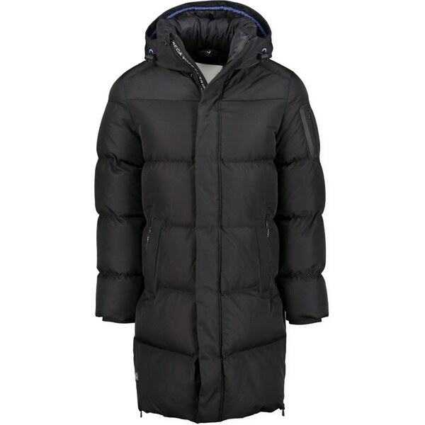 S4 Pánska dlhá čierna bunda TRIBECA 61855811