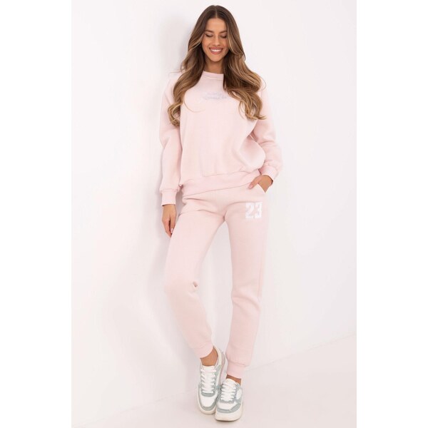 MladaModa Tepláková súprava Los Angeles pudrovo ružová 62554556