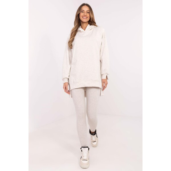 MladaModa Tepláková súprava s mikinou s rozparkami model 85805 svetlá 62554573