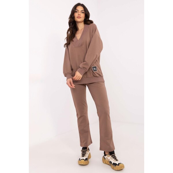 MladaModa Tepláková súprava s mikinou s véčkovým výstrihom model 84691 62554623