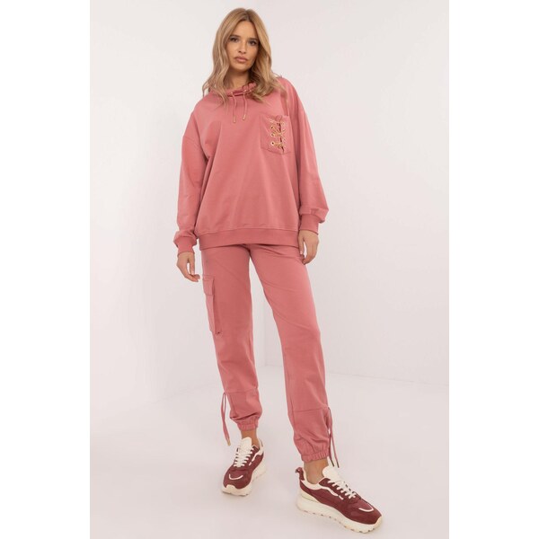 MladaModa Tepláková súprava s ozdobnými retiazkami model 27808 62554645