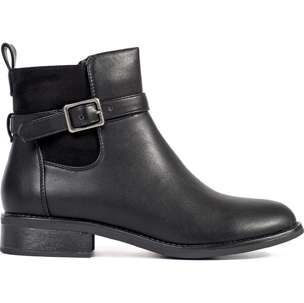 SHELOVET Klasické čierne dámske členkové topánky CH2228B 66148642