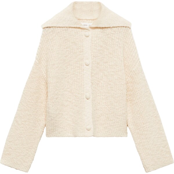 MANGO KIDS Kardigán Gigi krémová 61947268