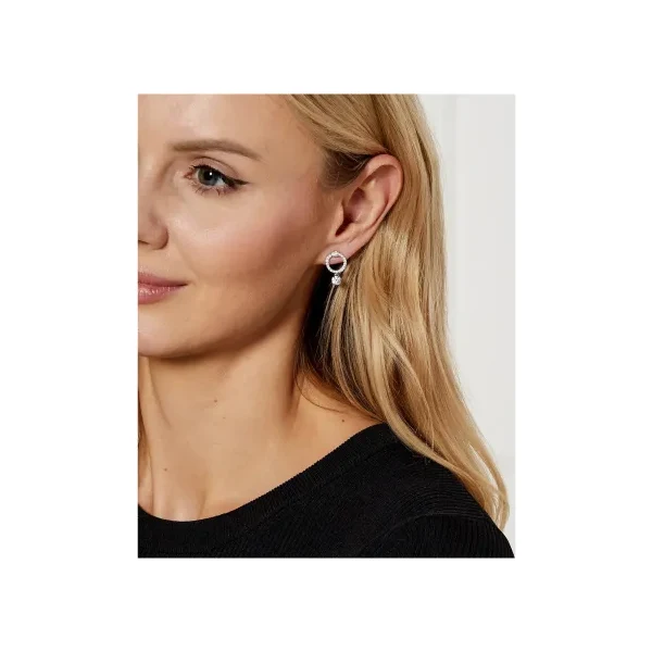 Swarovski Náušnice CONSTELLA:PE CIR CZWH/CRY/RHS 62199424