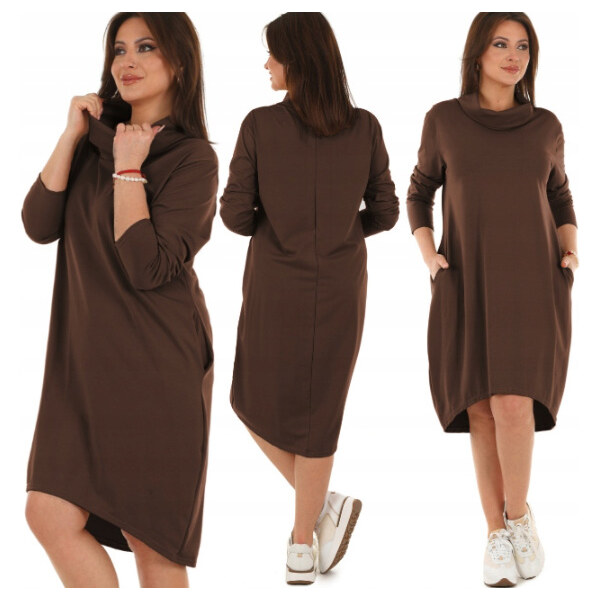 Fashionweek Dámske šaty pohodlné teplákové MF653 65376085