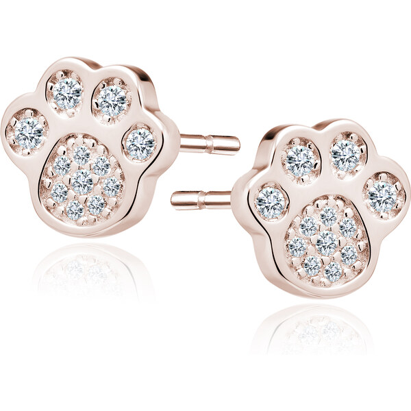 Olivie Strieborné náušnice ROSE LABKA 4202 21303505