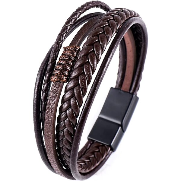 Hnedý dizajnový náramok 65638730