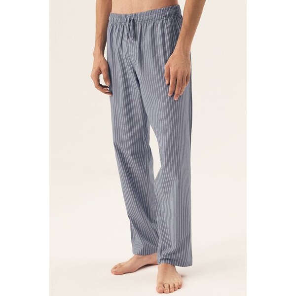 Henderson Klasické pyžamové nohavice Dyke modré dlhé 61864963