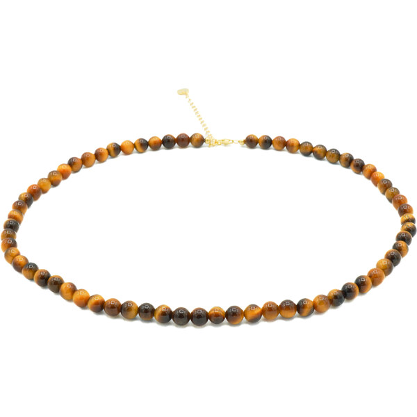 Olivie Korálkový náhrdelník 6mm TIGRIE OKO 9060 56830554