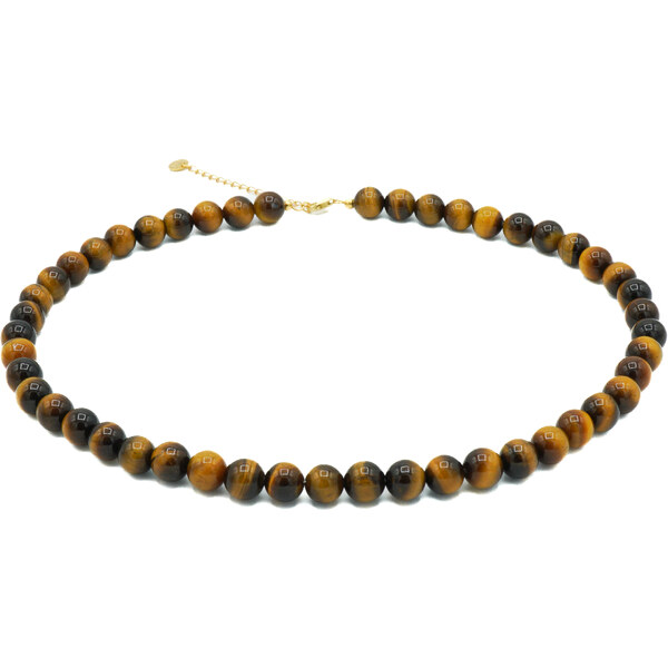 Olivie Korálkový náhrdelník 8mm TIGRIE OKO 9061 56830555