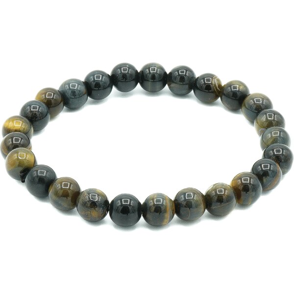 Olivie Náramok XL 8mm/20cm MODRÉ TIGRIE OKO 9172 59572477