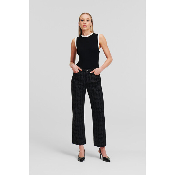 DŽÍNSY KARL LAGERFELD AOP KAMEO GF DENIM PANTS 55591142