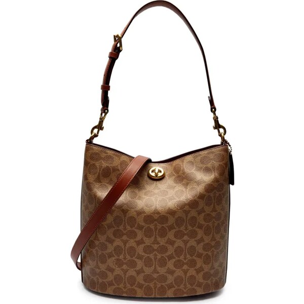 Coach Kožená kabelka na rameno WILLOW 61899933