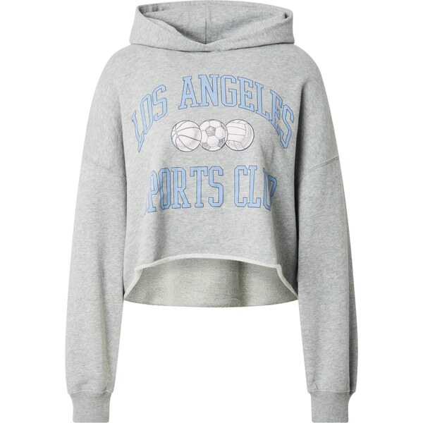 HOLLISTER Mikina svetlomodrá / tmavosivá / sivá melírovaná / biela 61950308