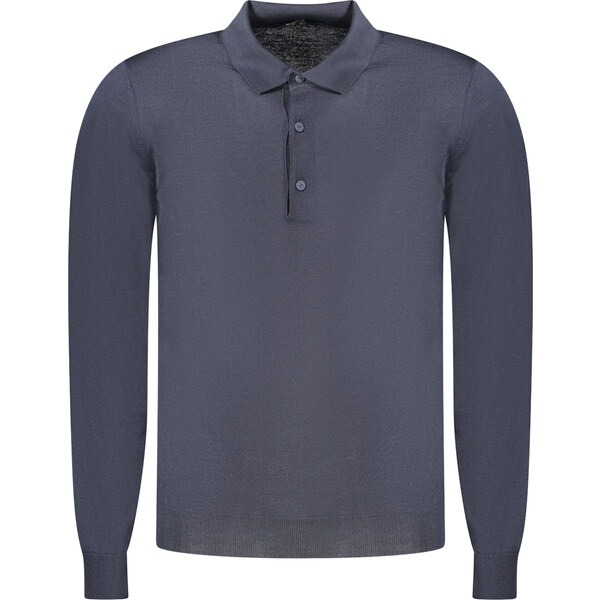 K-Way Pánska modrá polokošeľa s dlhým rukávom 64708188