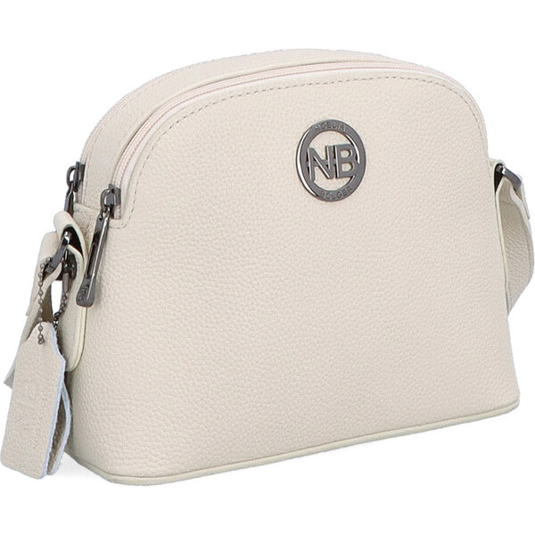 Kožená kabelka crossbody Noelia Bolger krémová NB 3012 K 64020261