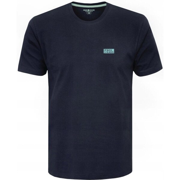 Tmavomodré bavlnené pánske tričko s logom 61990642