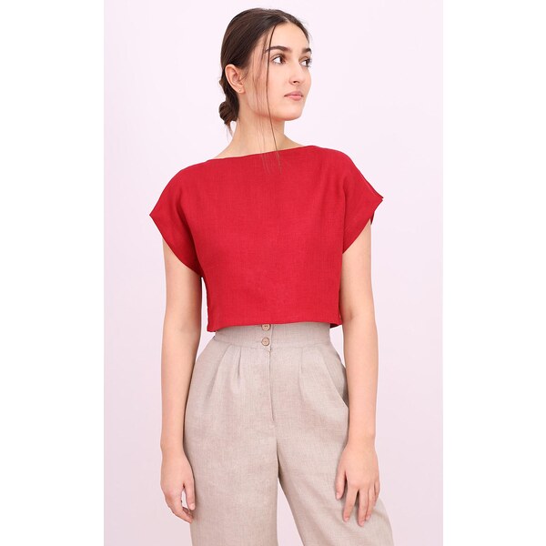 Autorské triko Lotika zo 100% lanu 61916254