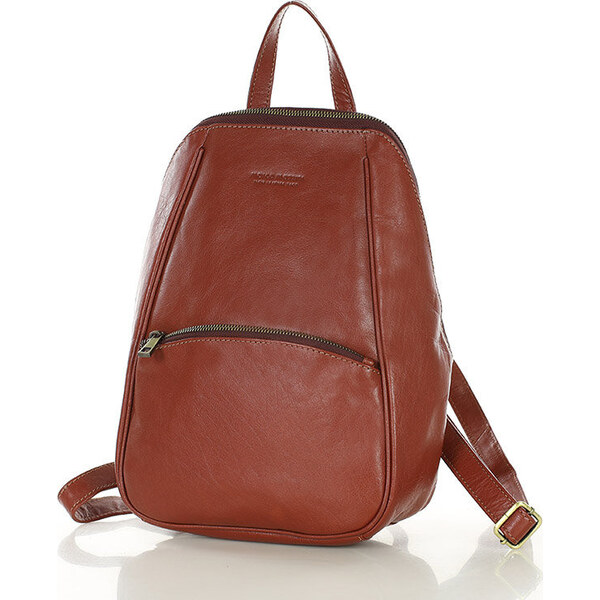 MARCO MAZZINI Hnedý elegantný dámsky kožený batoh (vs78b) 57254584