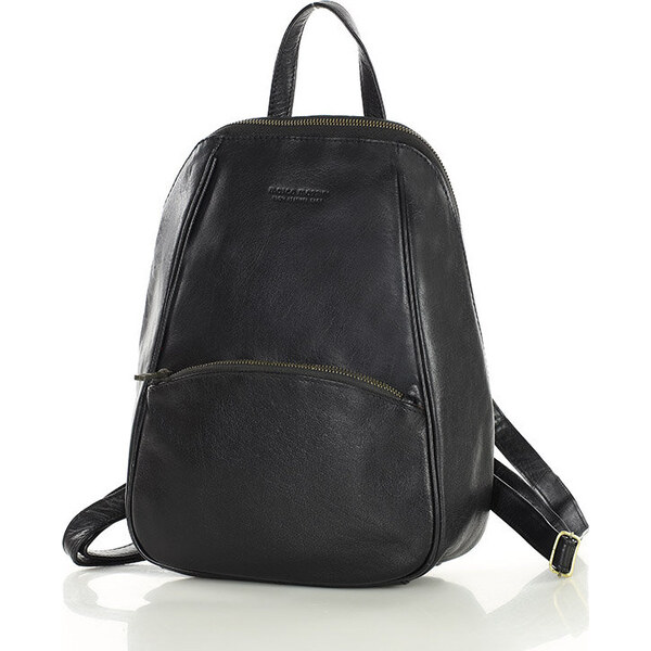 MARCO MAZZINI Čierny elegantný dámsky kožený batoh (vs78a) 57254585