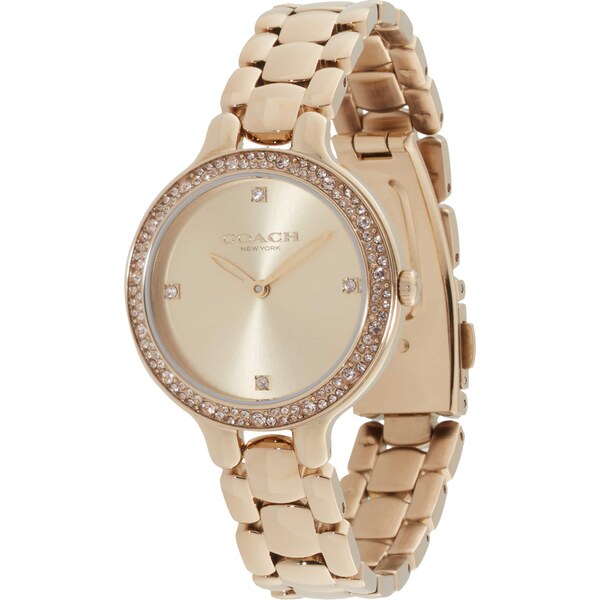 COACH Analógové hodinky Chelsea zlatá / priehľadná 61950507