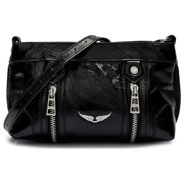 Zadig&Voltaire Kožená crossbody kabelka SUNNY MOOD 61917183