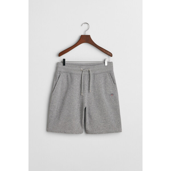 TEPLÁKOVÉ ŠORTKY GANT REG SHIELD SWEAT SHORTS GREY MELANGE 61927051