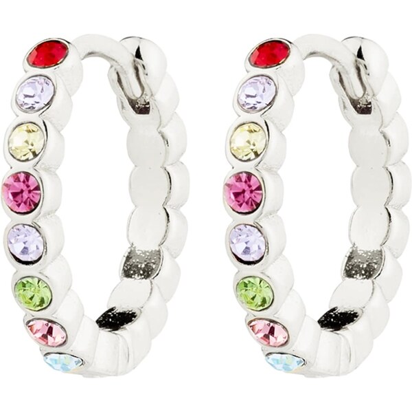 Pilgrim Náušnice Kleopratra zmiešané farby / strieborná 62133573