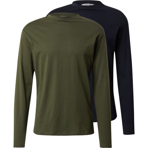 ABOUT YOU Tričko Hassan tmavomodrá / zelená 61950653