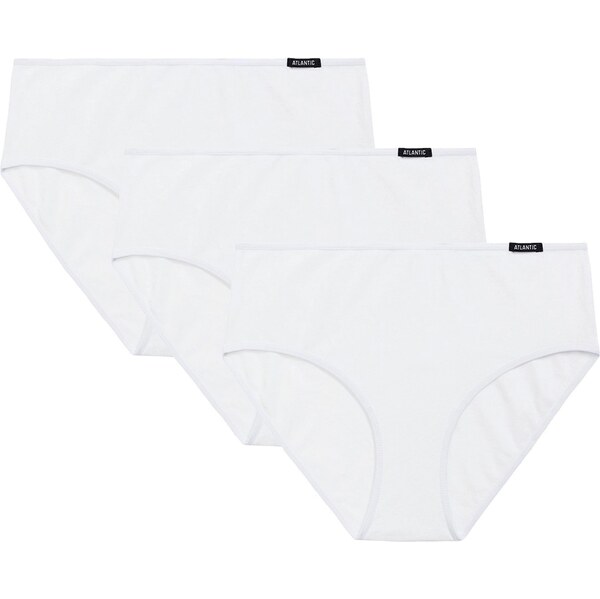 Atlantic Dámske nohavičky 3 pack 579 white 62235980