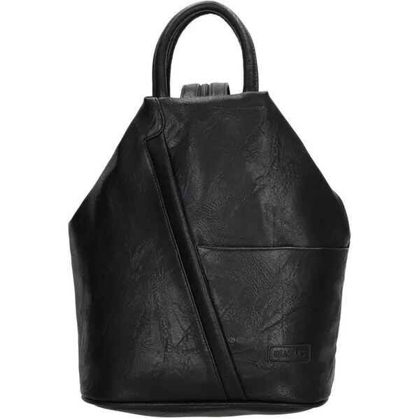 Beagles Čierny kožený batoh do mesta Calista 61942681