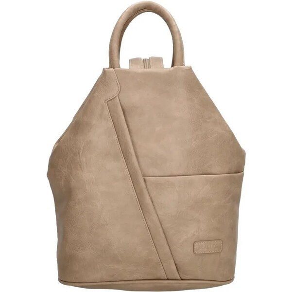 Beagles Béžový kožený batoh do mesta Calista 61942683