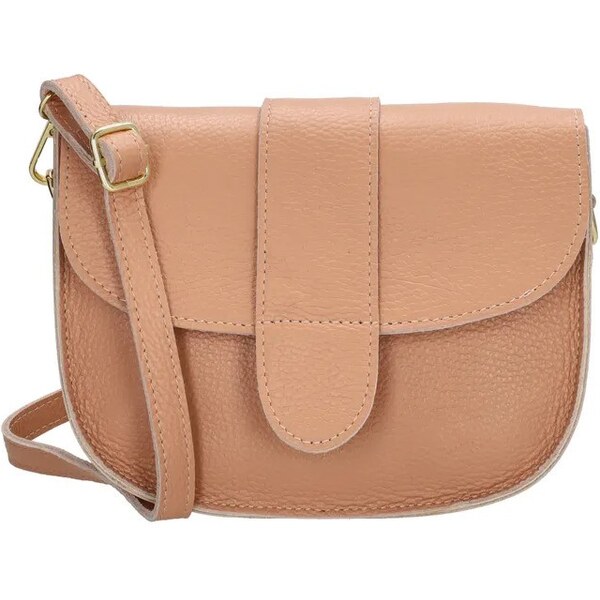 Charm London Ružová prešívaná kožená crossbody kabelka „Fame“ 61942695